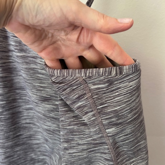 Lululemon Power Y Tank Heathered Grey Yoga - Size 6 - Picture 7 of 8